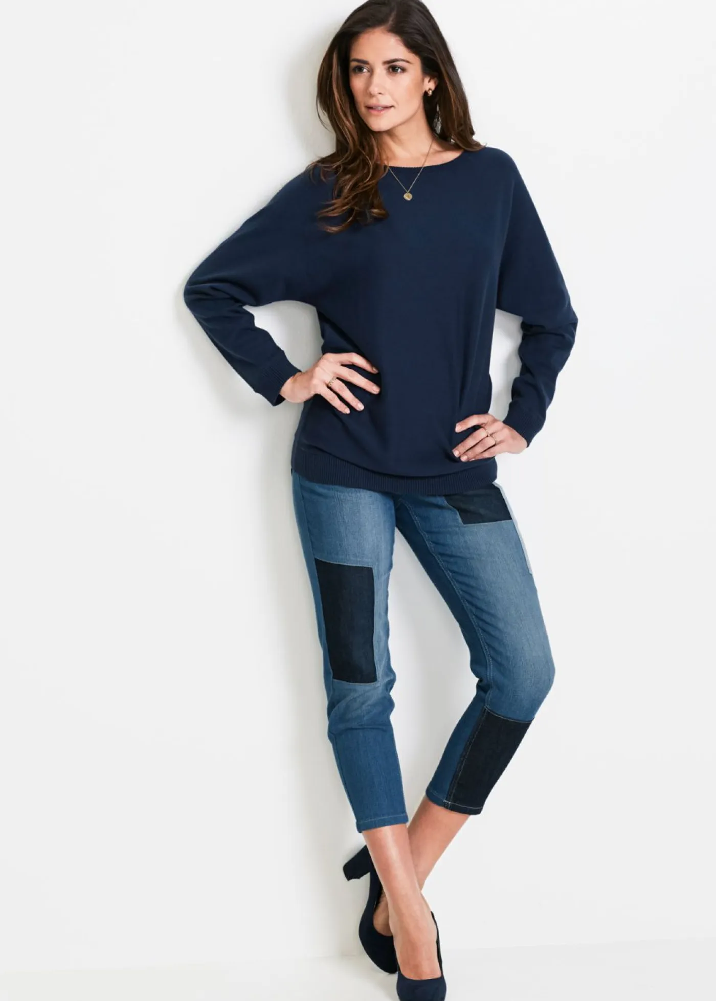 Outlet Jersey con mangas murciélago Mujer Jerséis|Ropa De Punto