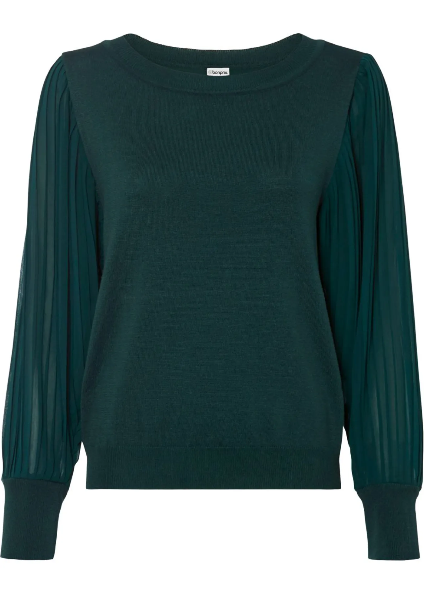 Jersey con mangas plisadas de viscosa sostenible Mujer Jerséis|Ropa De Punto