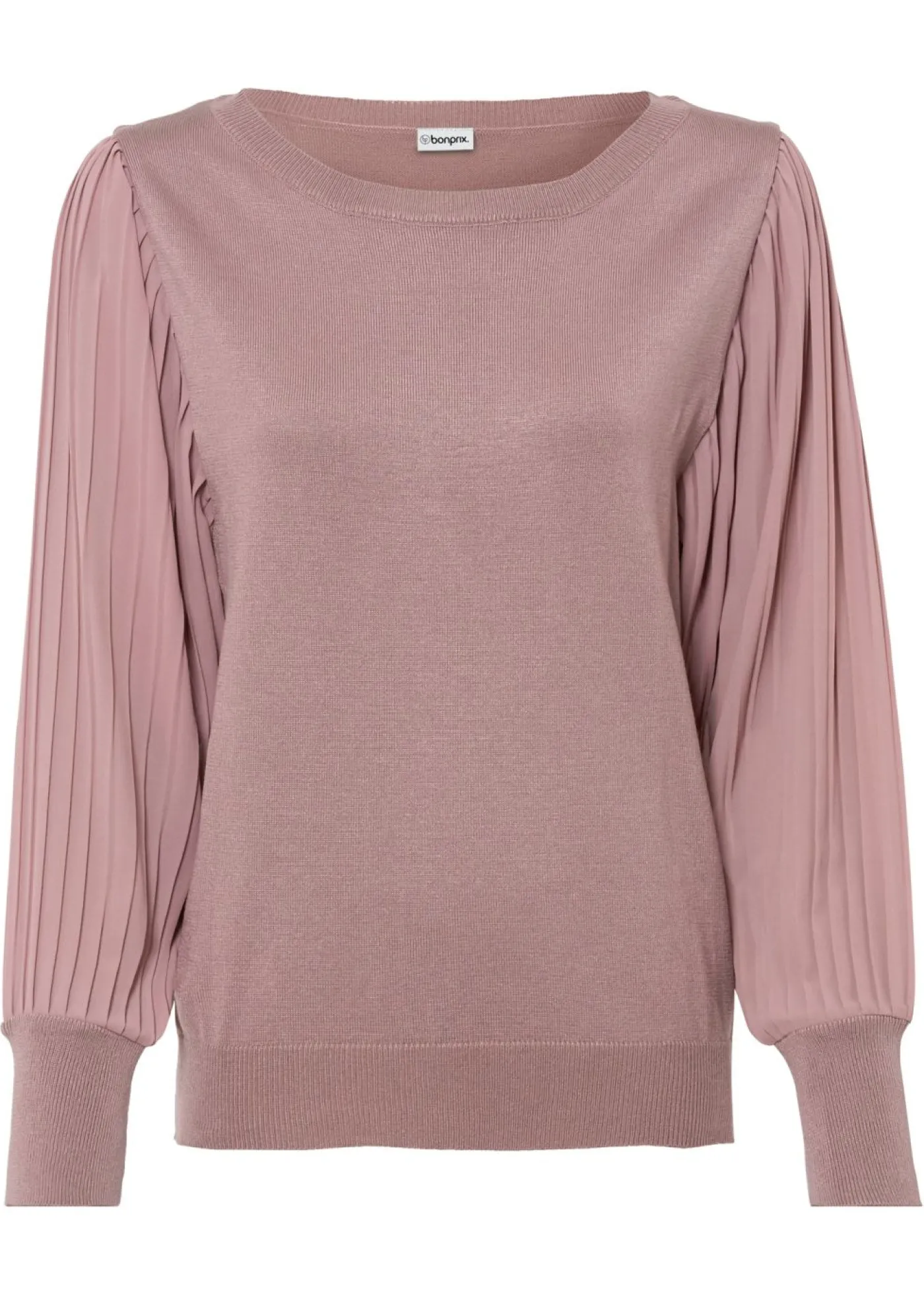 Best Jersey con mangas plisadas de viscosa sostenible Mujer Jerséis|Ropa De Punto