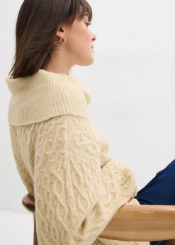 Best Jersey con patrón trenzado Mujer Jerséis|Ropa De Punto