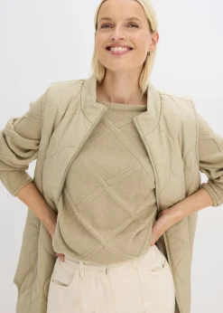 Sale Jersey con patrón trenzado horizontal Mujer Jerséis|Ropa De Punto
