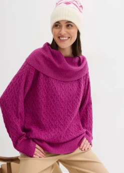 Clearance Jersey con patrón trenzado Mujer Jerséis|Ropa De Punto