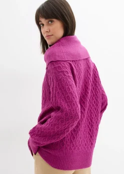 Clearance Jersey con patrón trenzado Mujer Jerséis|Ropa De Punto