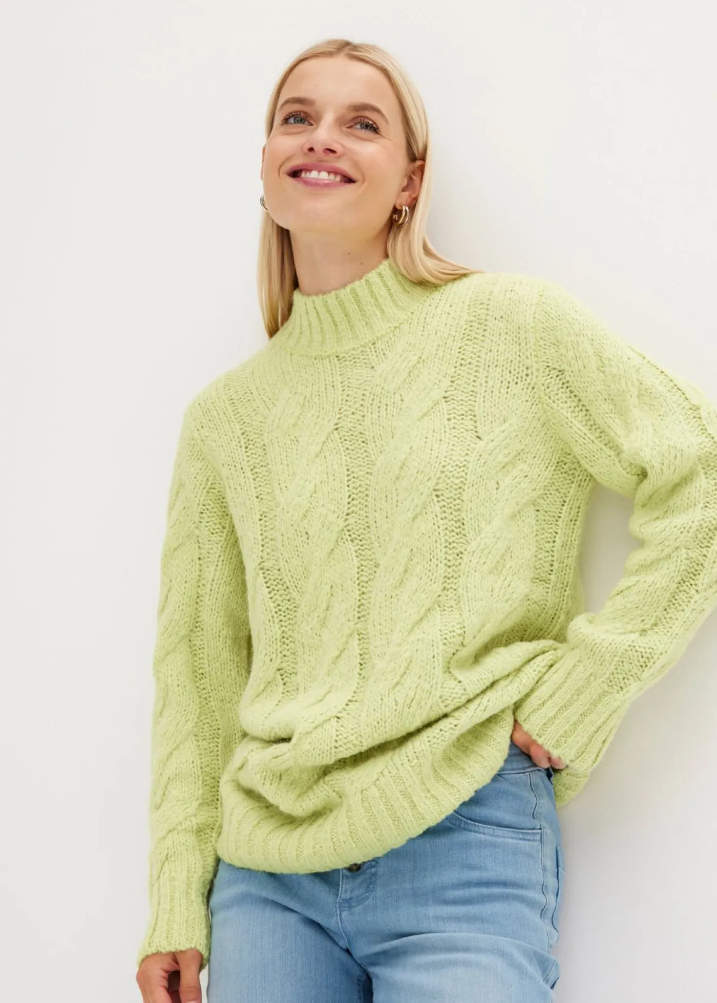 Online Jersey con patrón trenzado Mujer Jerséis|Ropa De Punto