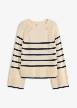 Online Jersey con rayas en contraste Mujer Jerséis|Ropa De Punto