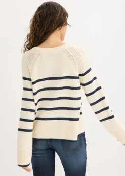 Online Jersey con rayas en contraste Mujer Jerséis|Ropa De Punto
