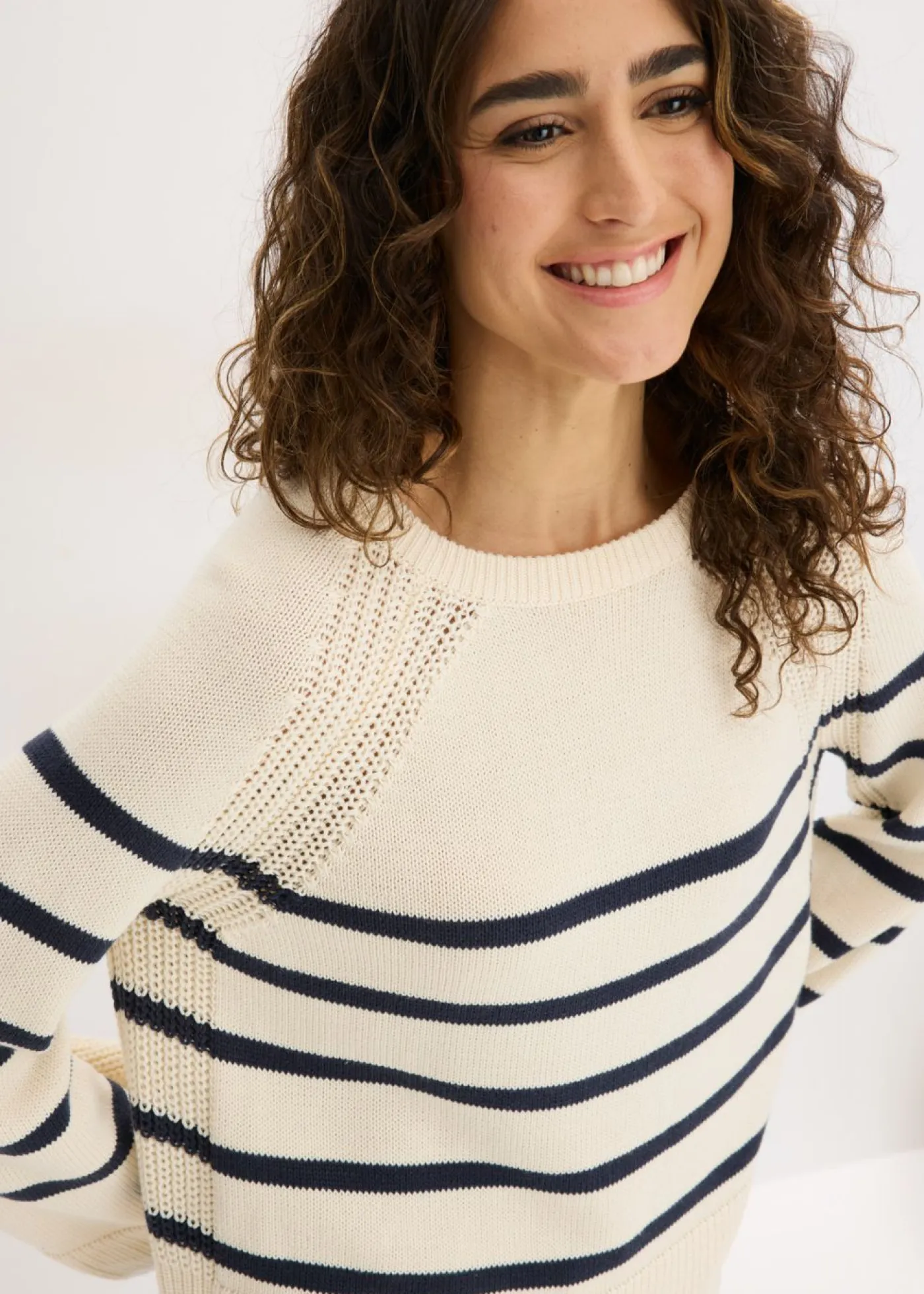 Online Jersey con rayas en contraste Mujer Jerséis|Ropa De Punto