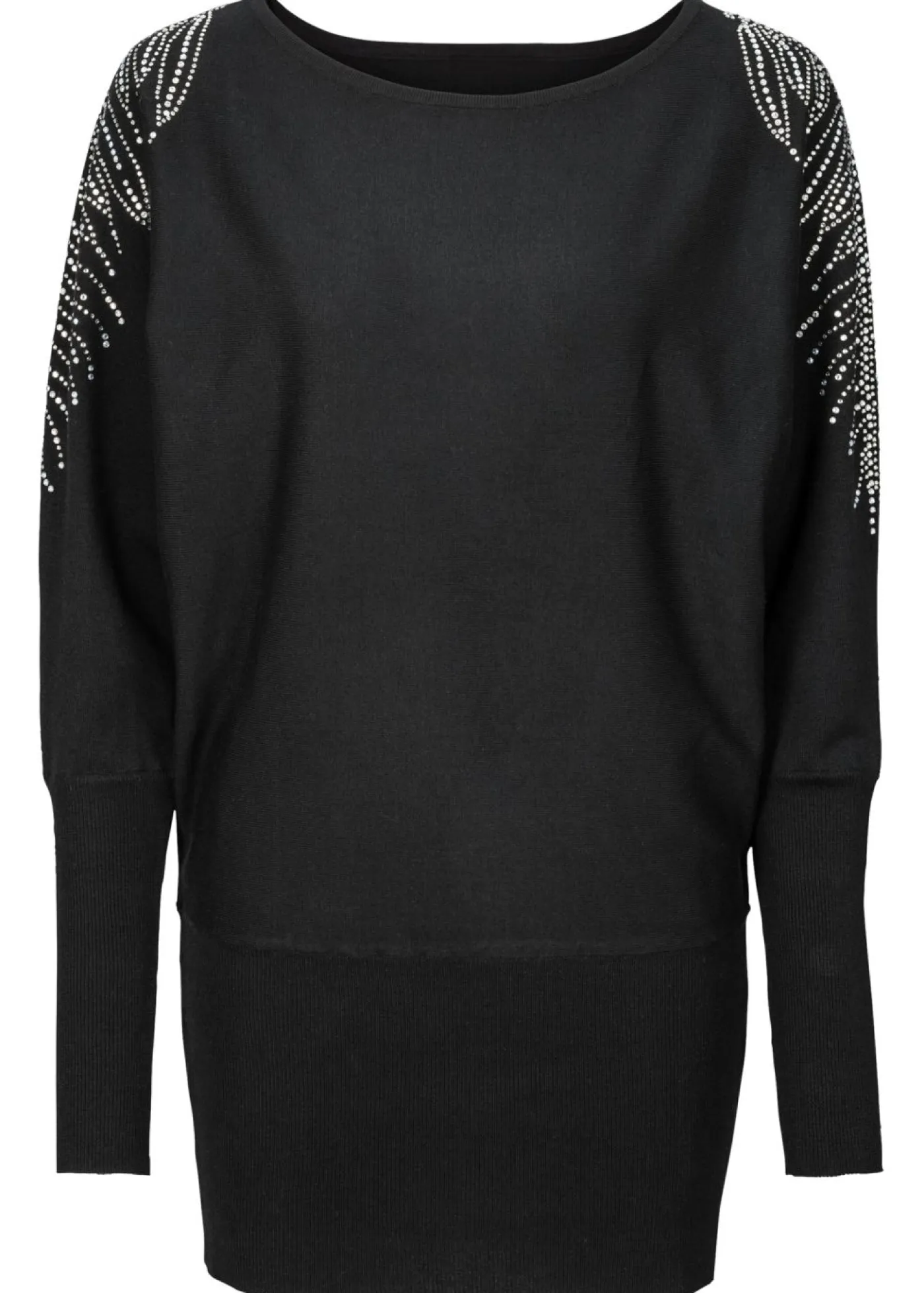 Outlet Jersey con strass en los hombros Mujer Jerséis|Ropa De Punto