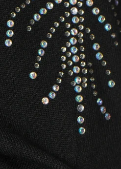 Outlet Jersey con strass en los hombros Mujer Jerséis|Ropa De Punto