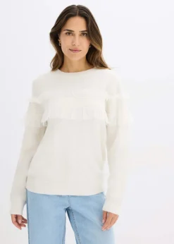 Best Jersey con volantes Mujer Jerséis|Ropa De Punto