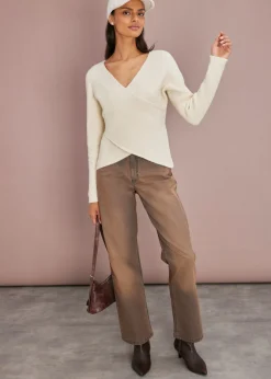 Outlet Jersey cruzado Mujer Jerséis|Ropa De Punto
