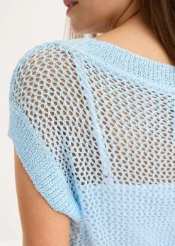 Online Jersey de ajour con hilo brillante Mujer Jerséis|Ropa De Punto