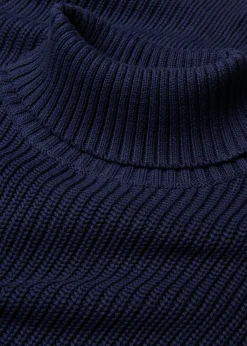 Best Jersey de algodón puro con cuello vuelto Mujer Jerséis|Ropa De Punto