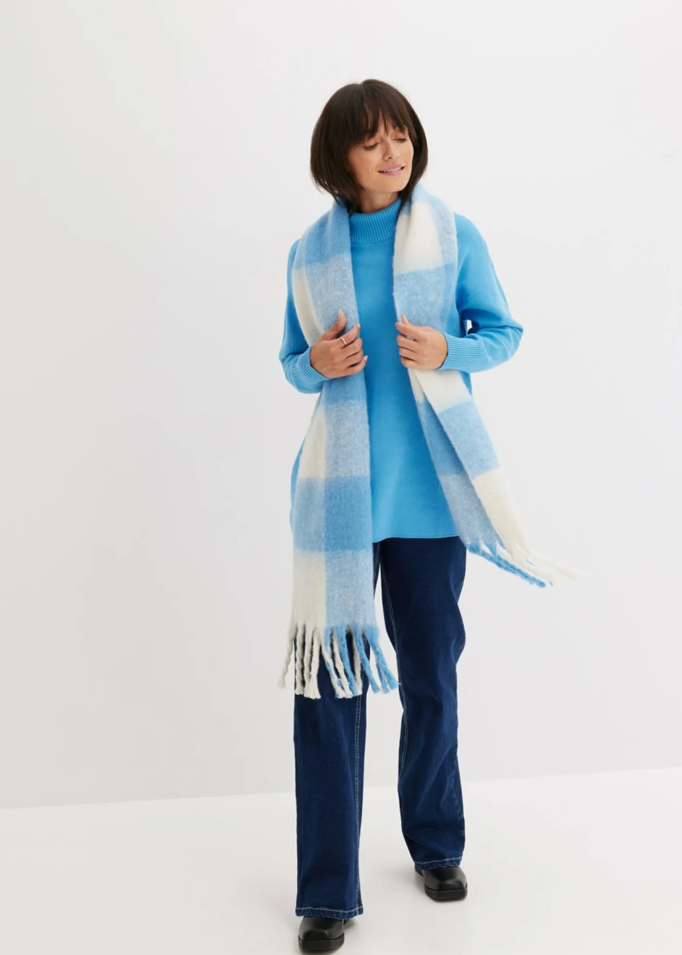 Outlet Jersey de canalé de algodón puro Mujer Jerséis|Ropa De Punto