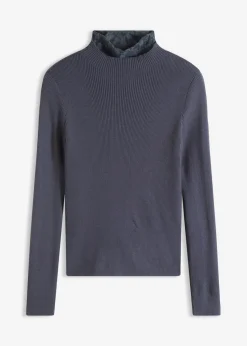 Best Jersey de canalé de mezcla de viscosa fluida Mujer Jerséis|Ropa De Punto