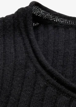 Hot Jersey de canalé en lana merina Mujer Premium|Jerséis