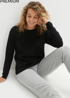 Clearance Jersey de canalé Milano con cuello redondo Mujer Jerséis|Ropa De Punto
