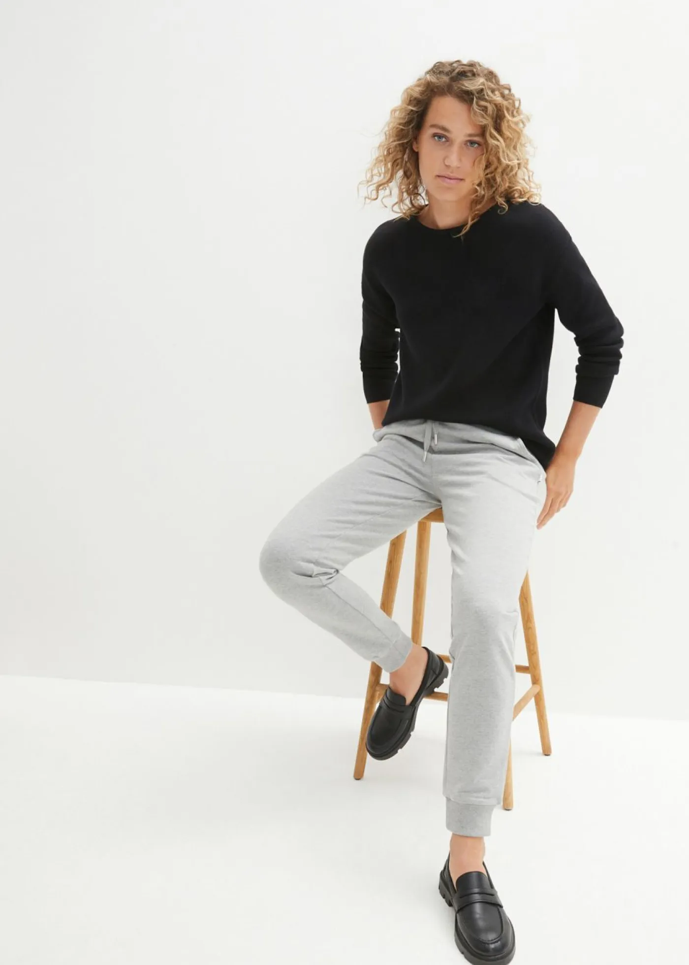 Clearance Jersey de canalé Milano con cuello redondo Mujer Jerséis|Ropa De Punto