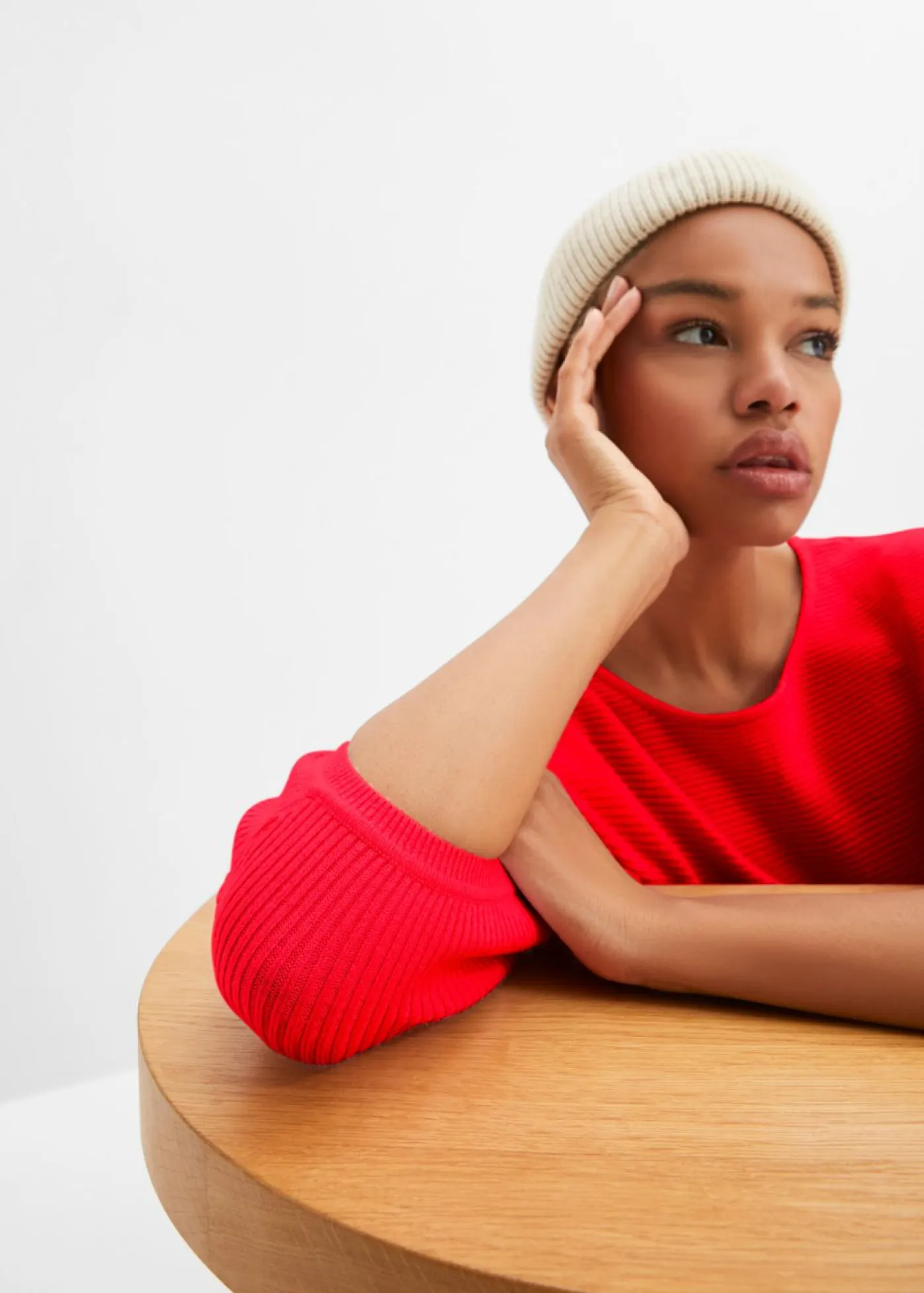 Jersey de canalé oversize de mezcla de viscosa Mujer Jerséis|Ropa De Punto