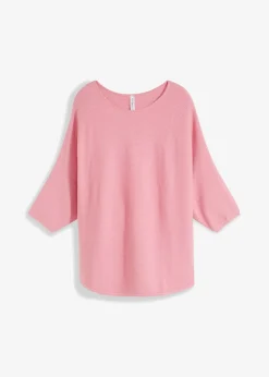 Jersey de canalé oversize de mezcla de viscosa Mujer Jerséis|Ropa De Punto