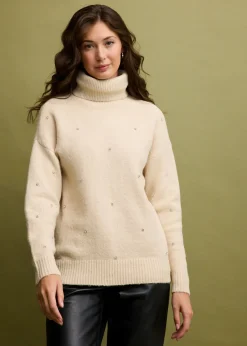 Outlet Jersey de cuello alto Mujer Jerséis|Ropa De Punto