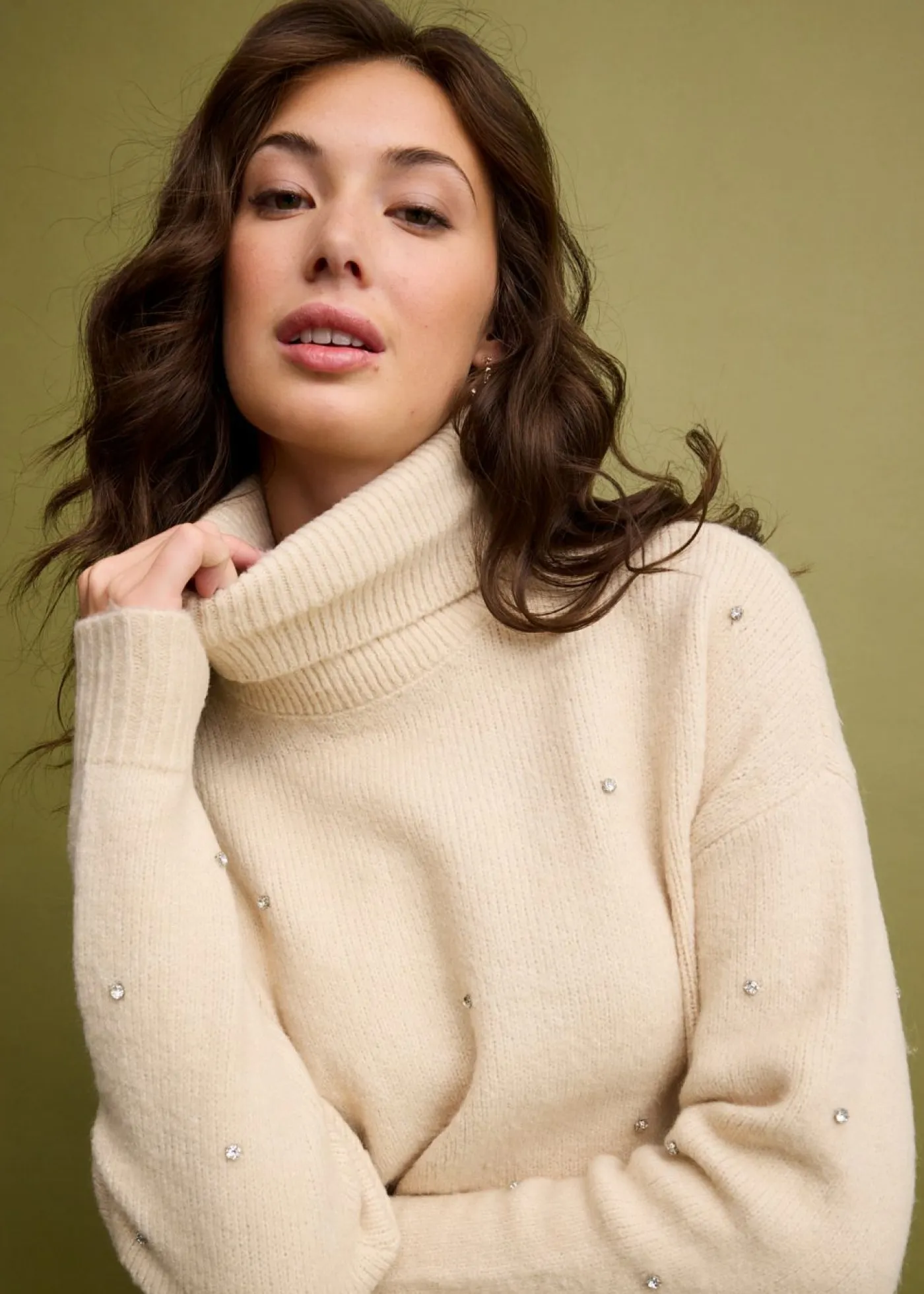 Outlet Jersey de cuello alto Mujer Jerséis|Ropa De Punto