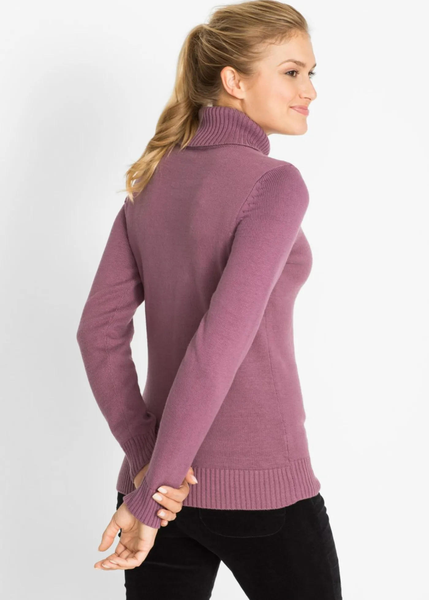 Outlet Jersey de cuello alto Mujer Jerséis|Ropa De Punto