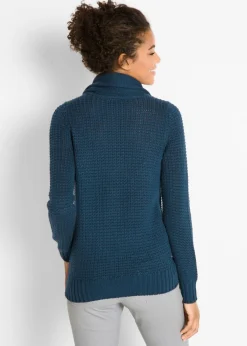 Online Jersey de cuello alto con cordones Mujer Jerséis|Ropa De Punto