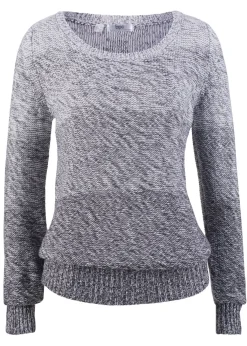 Best Jersey de cuello redondo con degradado cromático y manga larga Mujer Jerséis|Ropa De Punto