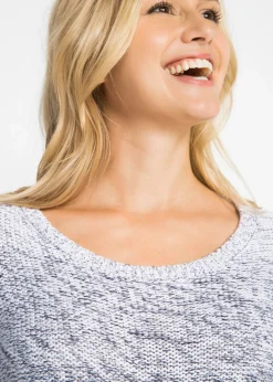 Best Jersey de cuello redondo con degradado cromático y manga larga Mujer Jerséis|Ropa De Punto