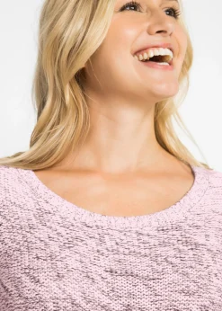 Online Jersey de cuello redondo con degradado cromático y manga larga Mujer Jerséis|Ropa De Punto
