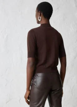 Hot Jersey de cuello vuelto con mezcla de lana suave Mujer Premium|Jerséis