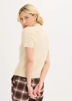 Jersey de hilo de plumas Mujer Jerséis|Ropa De Punto
