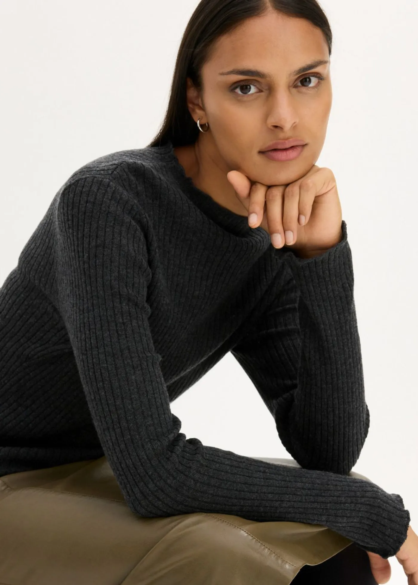 New Jersey de lana merino fina Mujer Premium|Jerséis