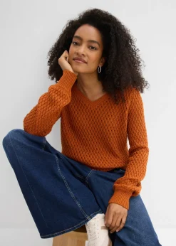 Outlet Jersey de mezcla de algodón Mujer Jerséis|Ropa De Punto