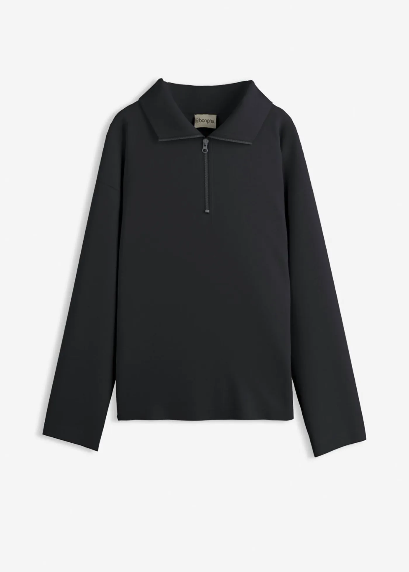 New Jersey de mezcla de viscosa con cuello troyer Mujer Esenciales|Jerséis