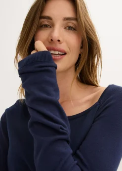 Hot Jersey de mezcla de viscosa fluida Mujer Jerséis|Ropa De Punto