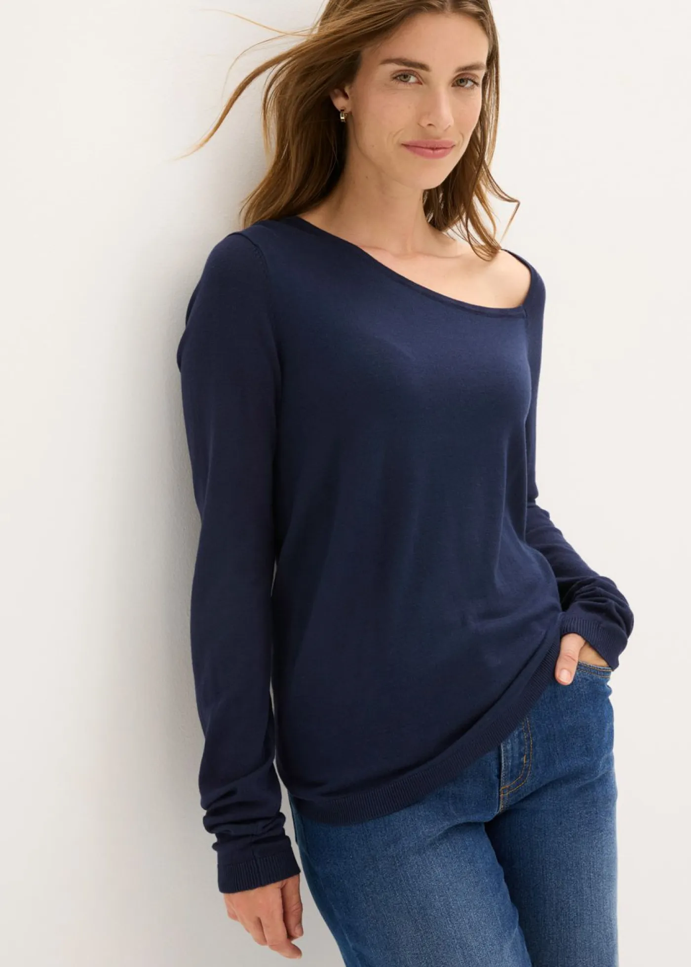 Hot Jersey de mezcla de viscosa fluida Mujer Jerséis|Ropa De Punto