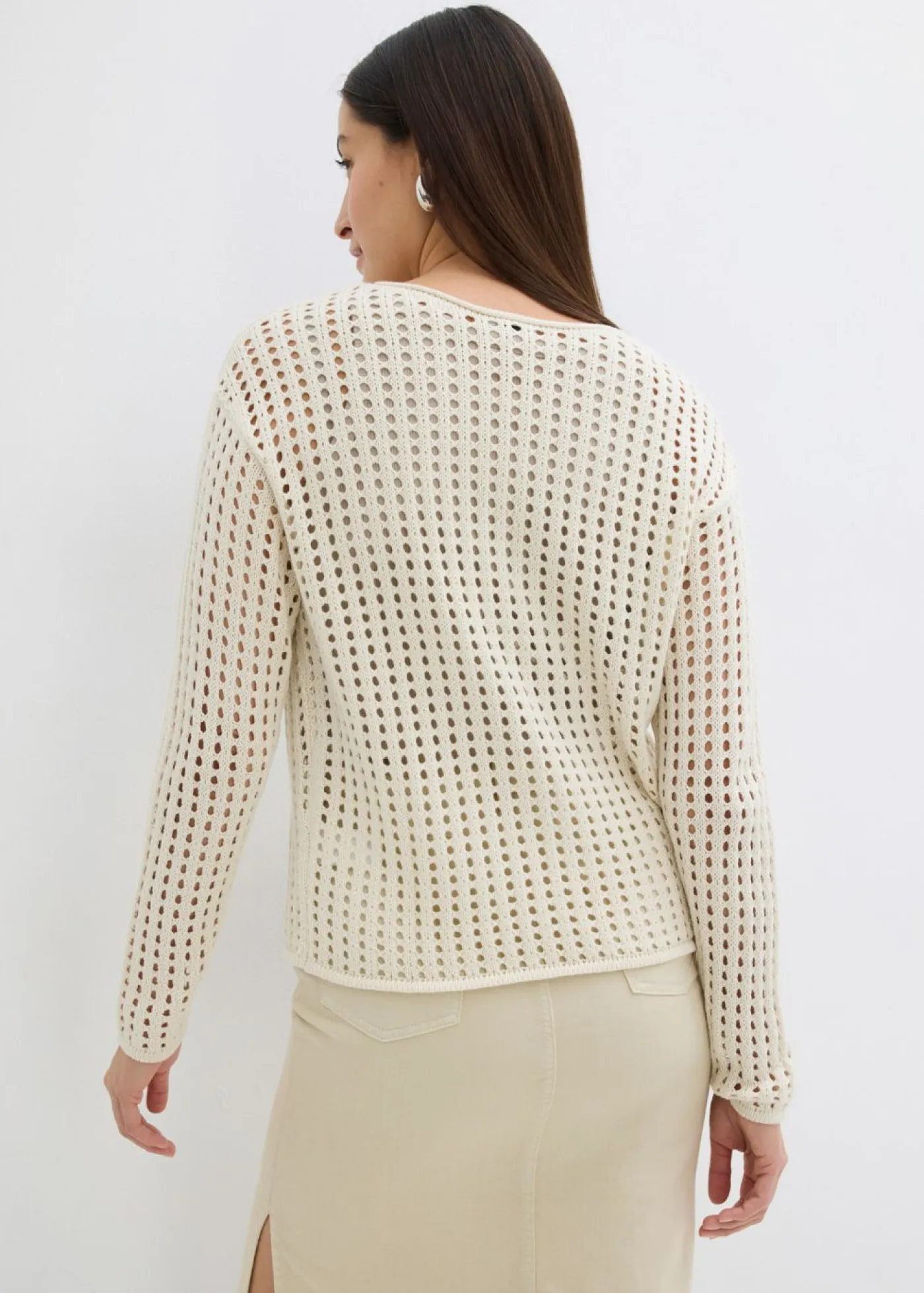 Outlet Jersey de punto ajour Mujer Jerséis|Ropa De Punto