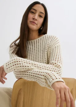 Outlet Jersey de punto ajour Mujer Jerséis|Ropa De Punto
