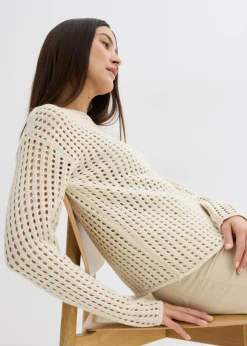 Outlet Jersey de punto ajour Mujer Jerséis|Ropa De Punto