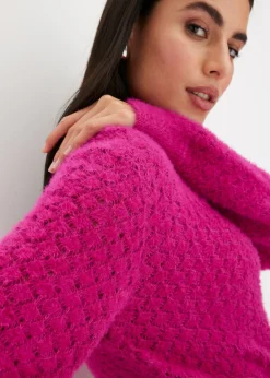 Best Jersey de punto ajour con hilo suave Mujer Jerséis|Ropa De Punto