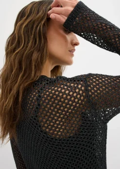 Best Jersey de punto ajour con hilo brillante Mujer Jerséis|Ropa De Punto