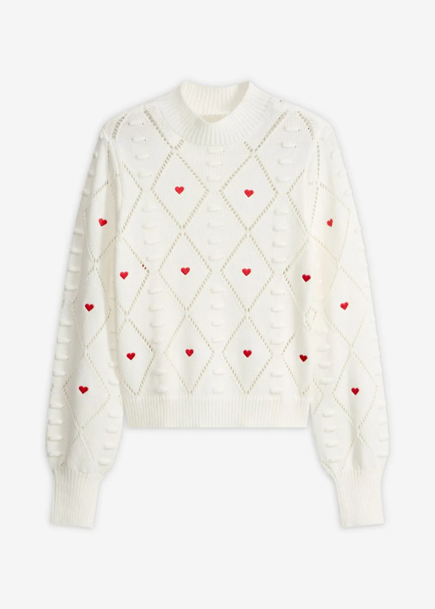 Outlet Jersey de punto ajour de mezcla de algodón Mujer Jerséis|Ropa De Punto