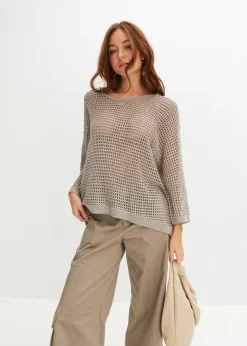 Best Jersey de punto ajour de mezcla de viscosa Mujer Novedades|Jerséis
