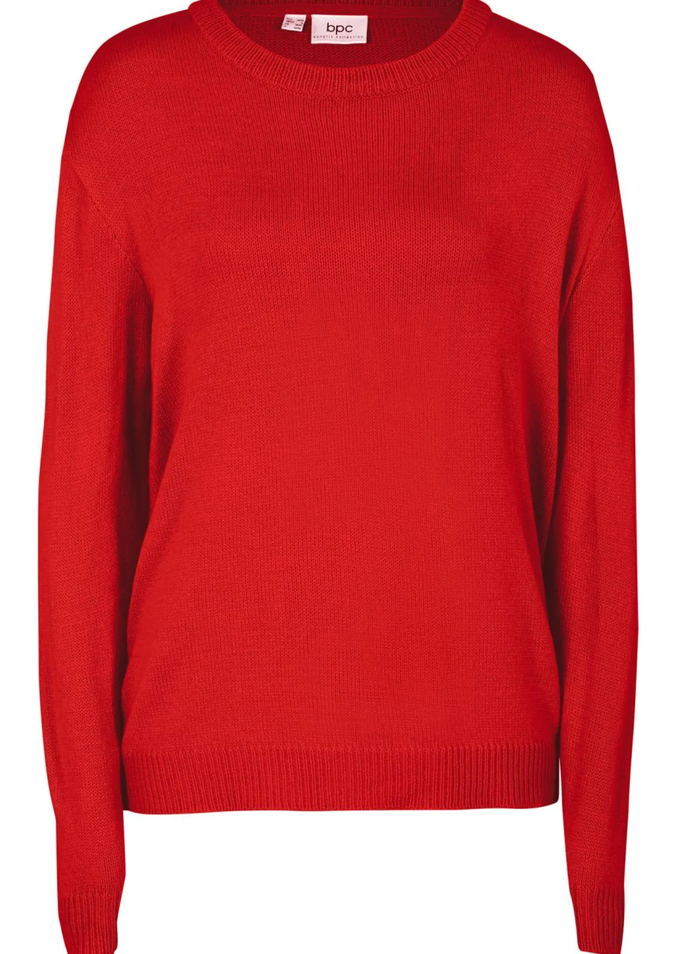 Jersey de punto con cuello redondo Mujer Básicos|Jerséis