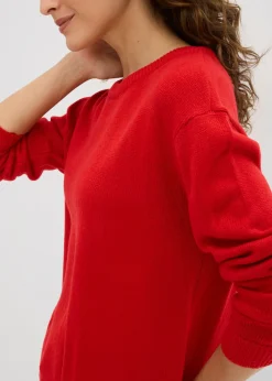 Jersey de punto con cuello redondo Mujer Básicos|Jerséis