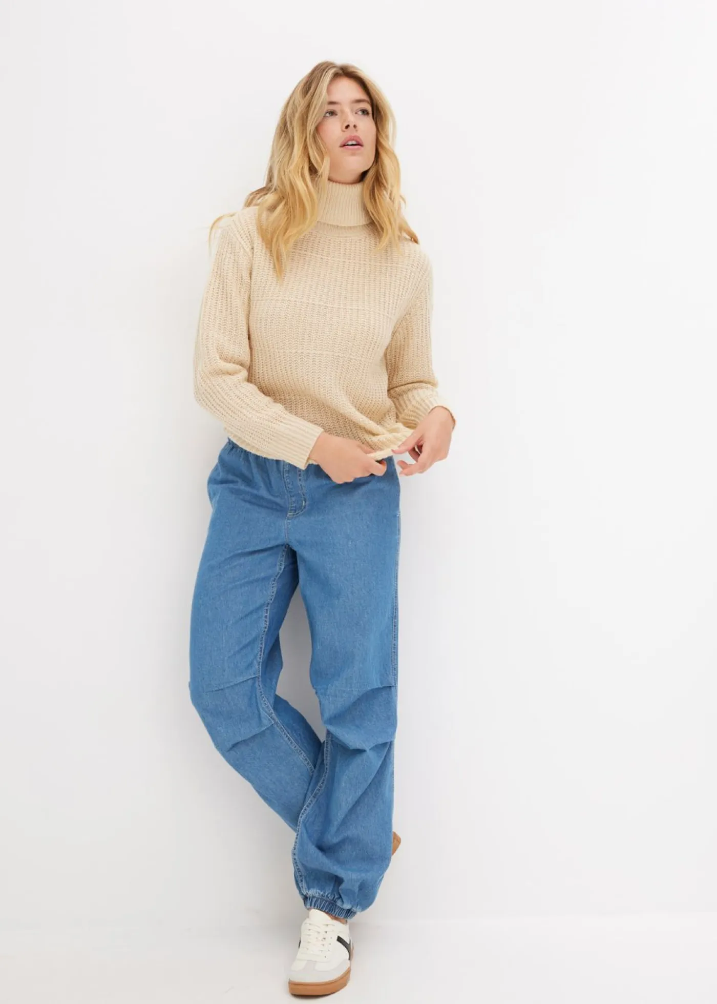 Online Jersey de punto con cuello vuelto Mujer Jerséis|Ropa De Punto