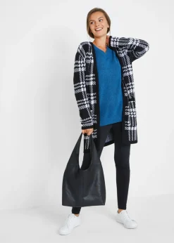 Best Jersey de punto con cuello en V, de corte oversize Mujer Jerséis|Ropa De Punto