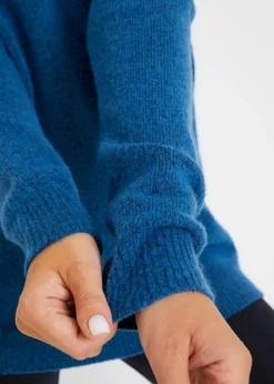 Best Jersey de punto con cuello en V, de corte oversize Mujer Jerséis|Ropa De Punto